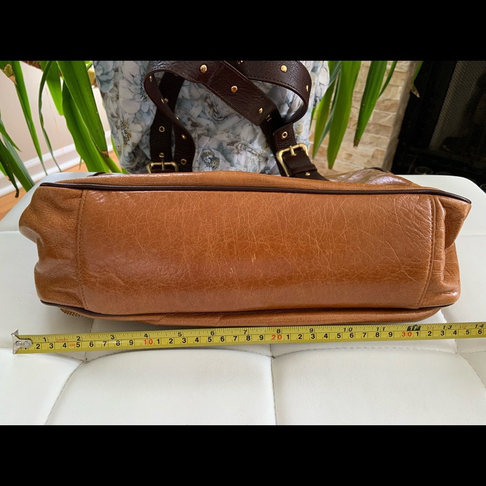 mohair exterior gold studded shoulder straps many pockets - Picture 4 of 9